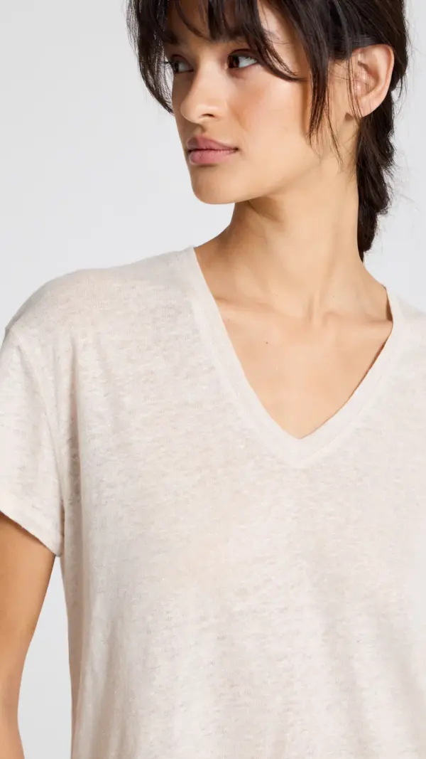 Simone S/S Linen Tee Shirt Gai+Lisva