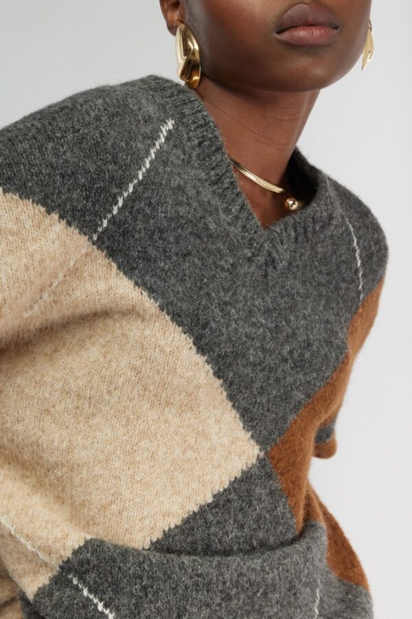 Y5WF02 Sweater ruit SemiCouture