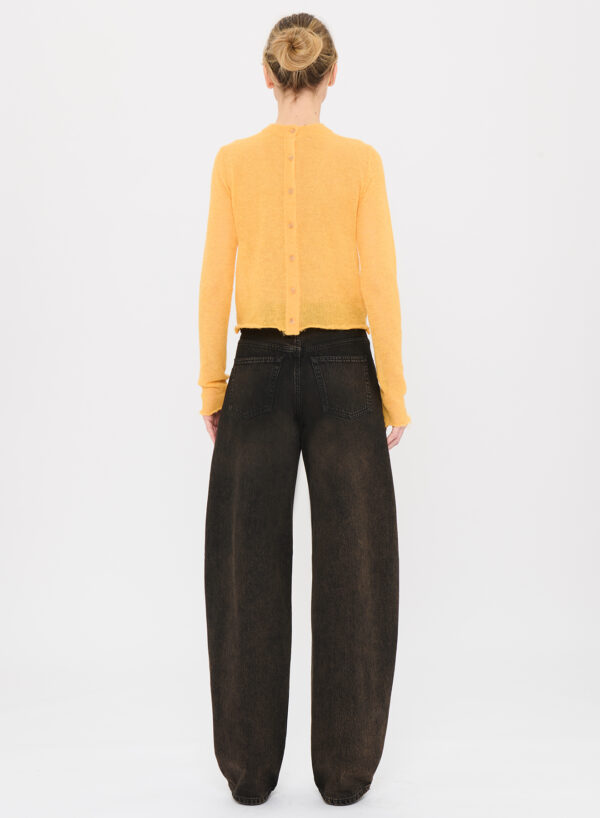 Korea Brown Black Jeans Haikure - Afbeelding 3