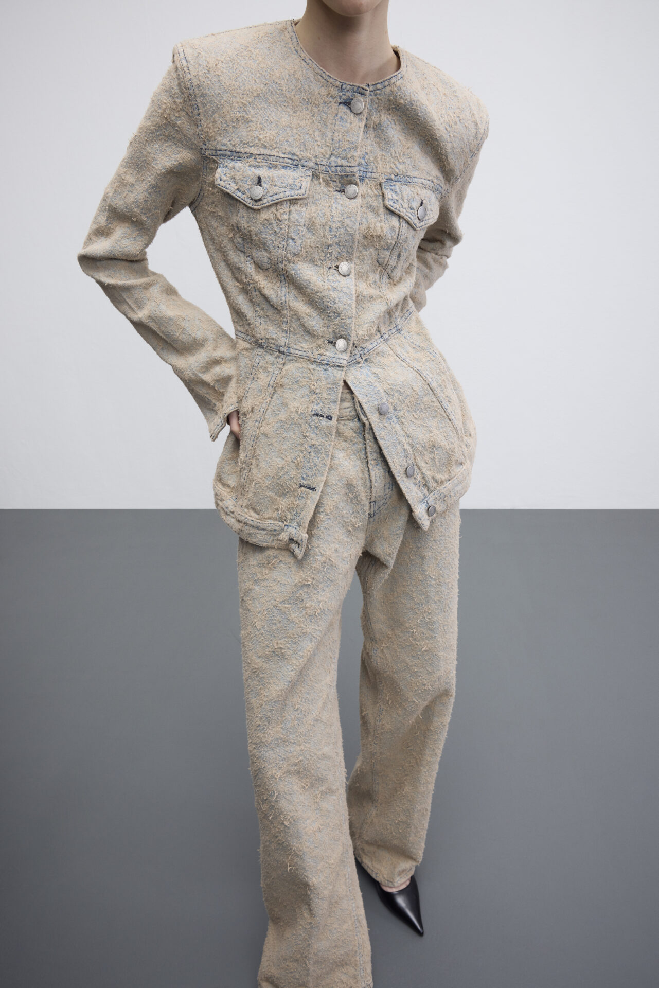 Temple Jacquard Wash jacket Haikure