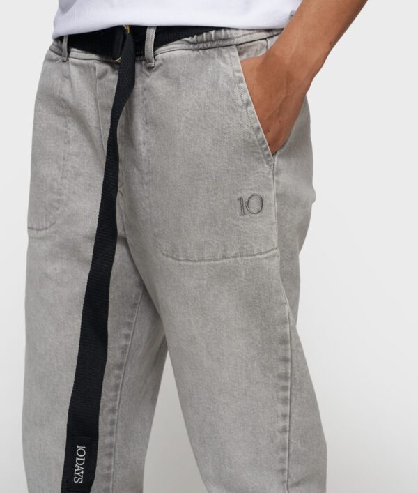 belted pants denim 10DAYS - Afbeelding 4