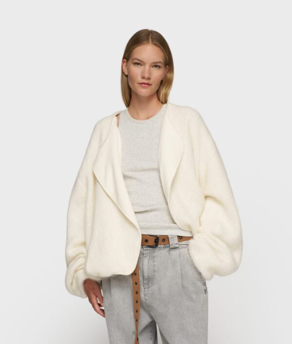puffy hairy knit bomber 10DAYS