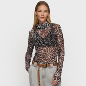 mesh long sleeve leopard 10DAYS