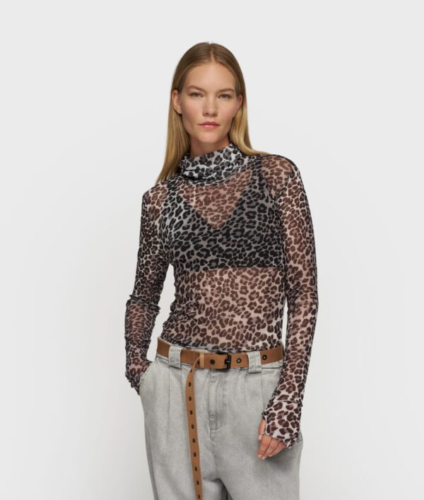 mesh long sleeve leopard 10DAYS