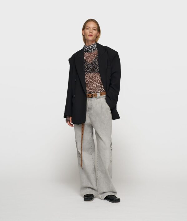 mesh long sleeve leopard 10DAYS - Afbeelding 3