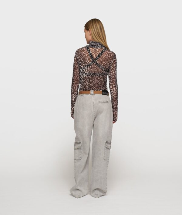 mesh long sleeve leopard 10DAYS - Afbeelding 4