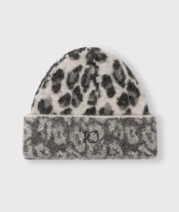 knit beanie leopard 10DAYS