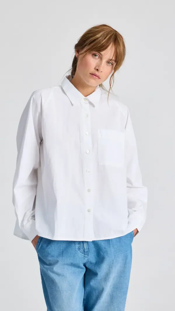 Bella Raglan L/S Poplin Long Shirt GOTS 243975