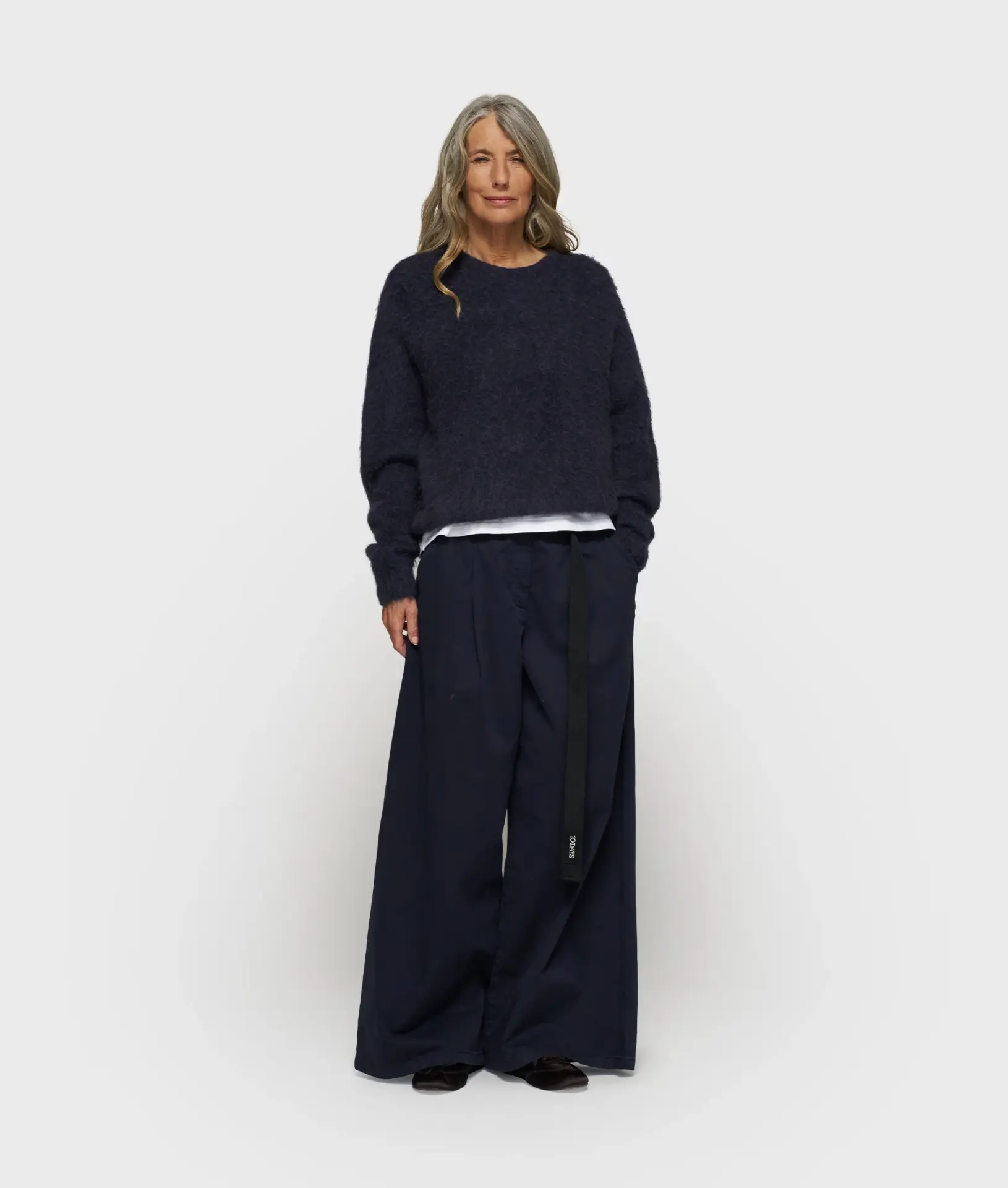 cropped hairy knit sweater 10DAYS - Afbeelding 3