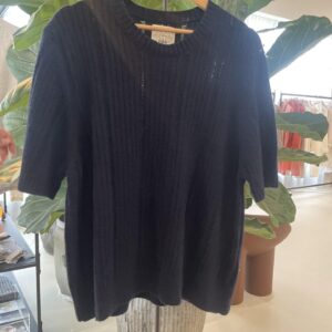Tulle S/S Drop Needle Lambswool Knit GOTS Gai+Lisva