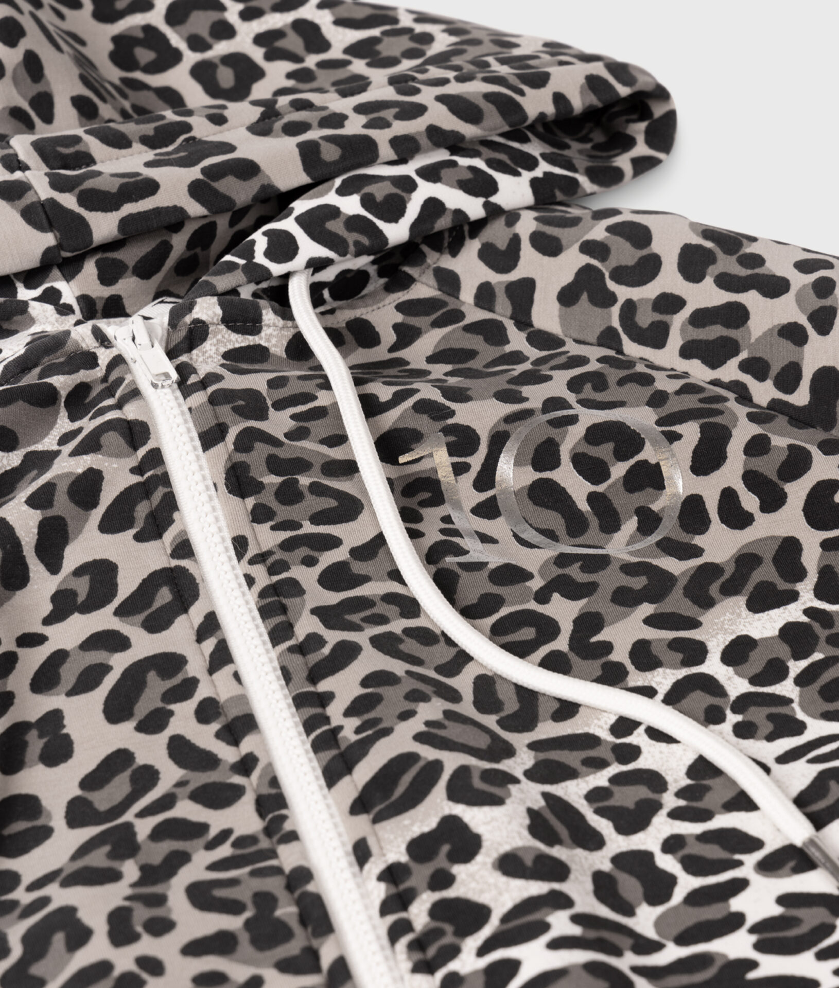soft scuba hoodie leopard 10DAYS - Afbeelding 3