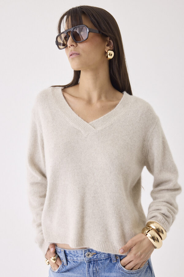 V neck long sleeves Majestic Filatures