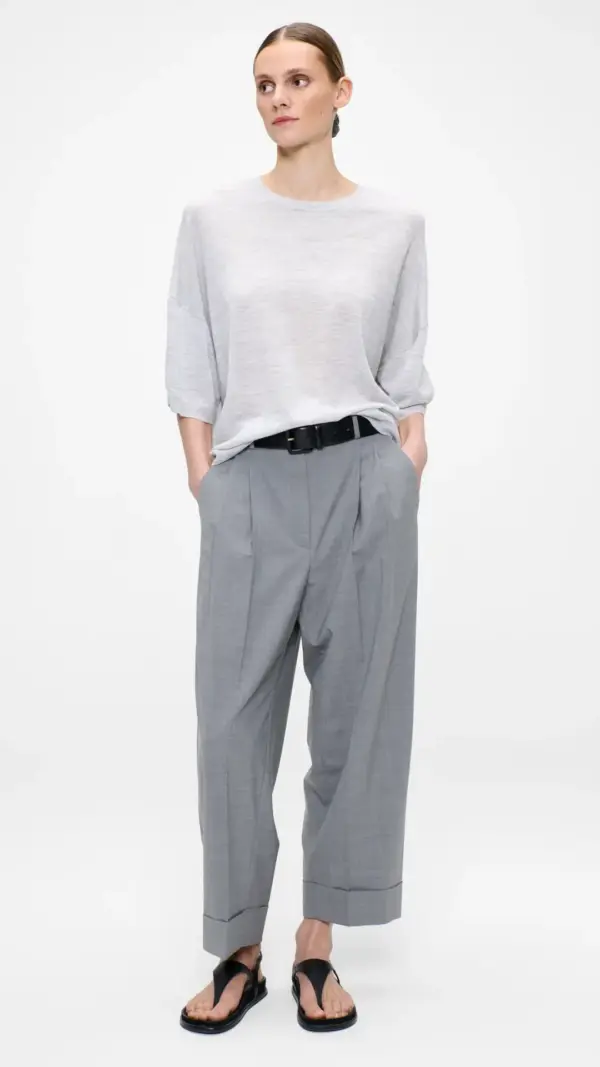 Cool Wool Zoe Turn Up Pants Zenggi