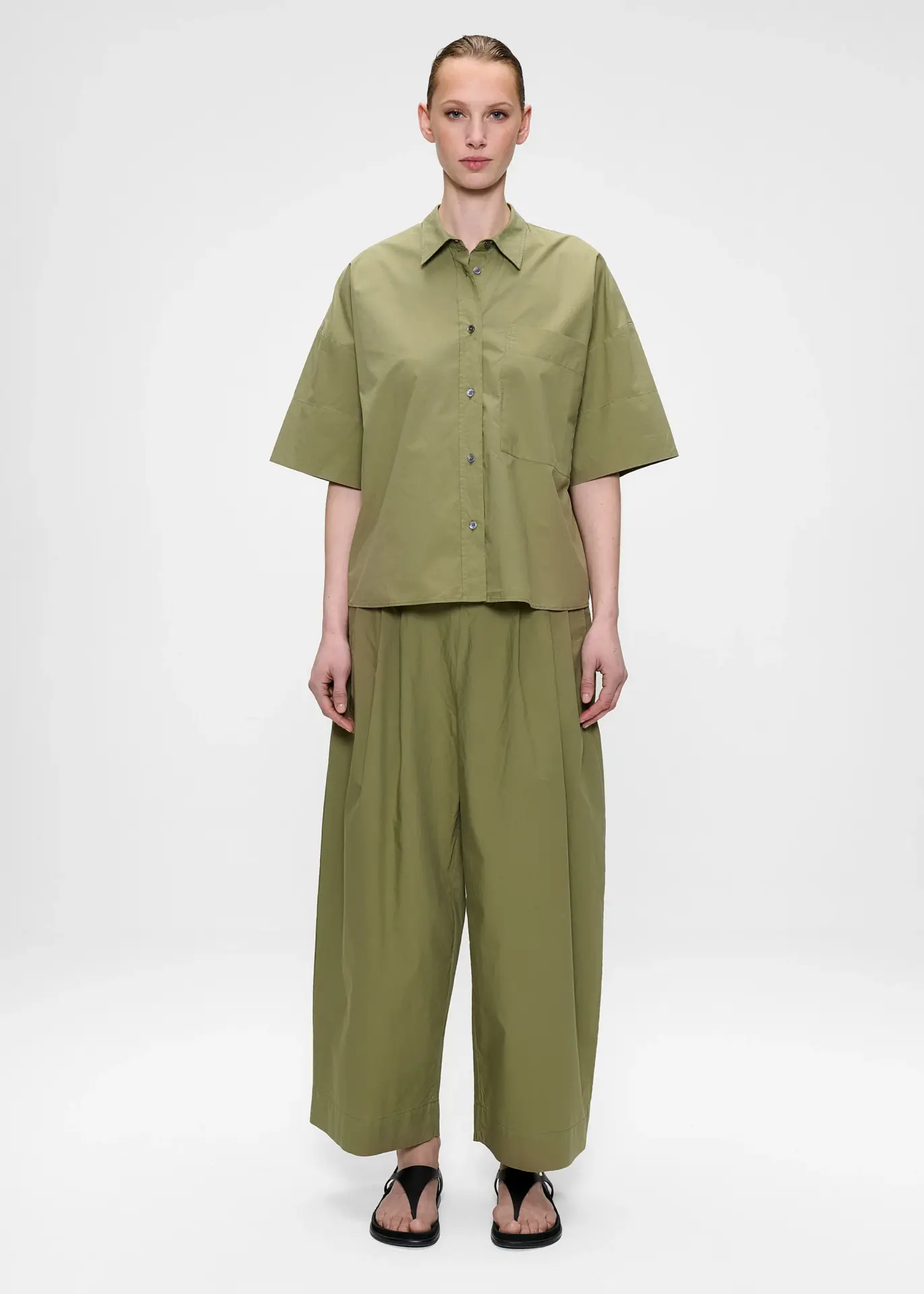 poplin Boxy Shirt Zenggi