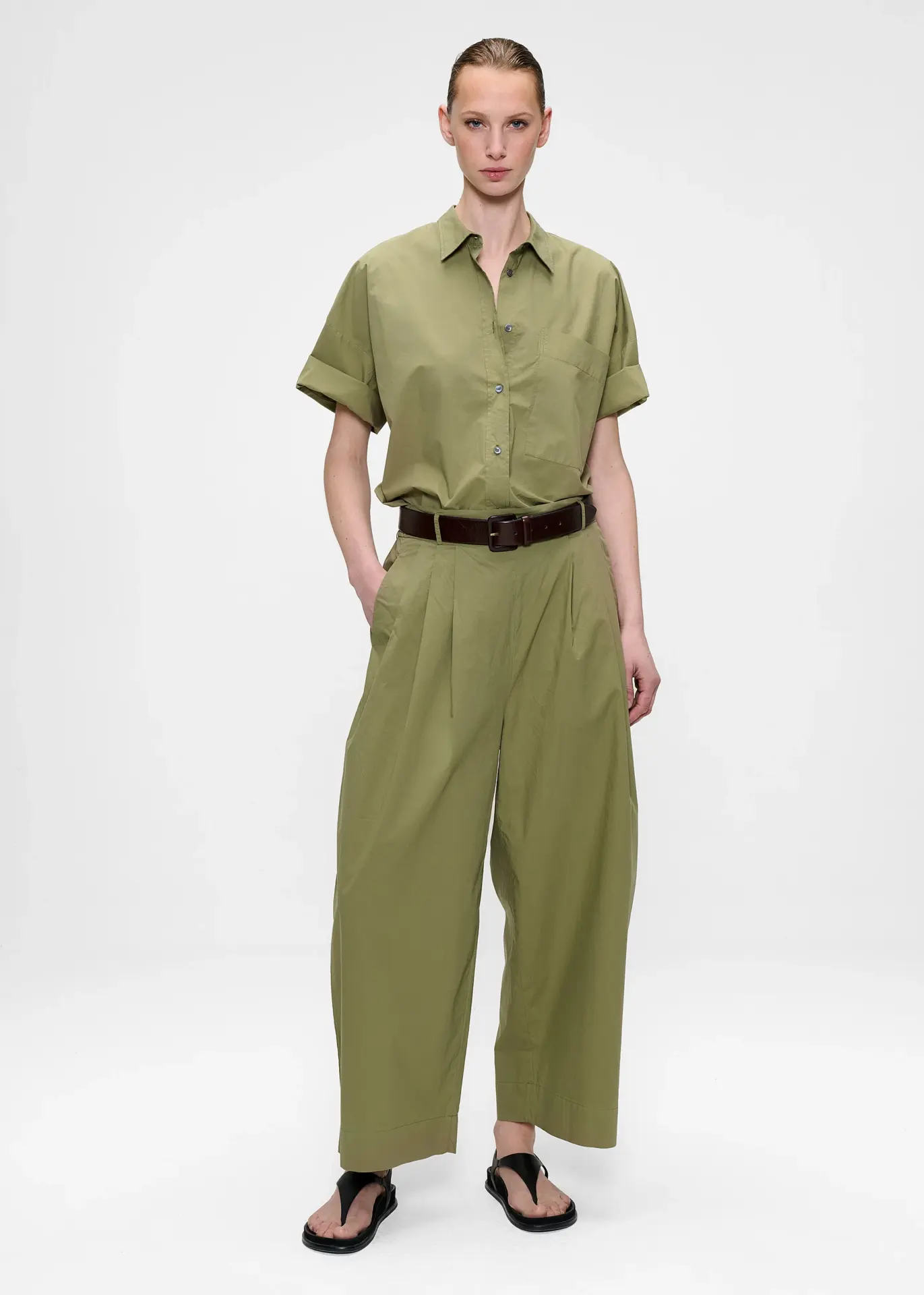 poplin Boxy Shirt Zenggi - Afbeelding 3