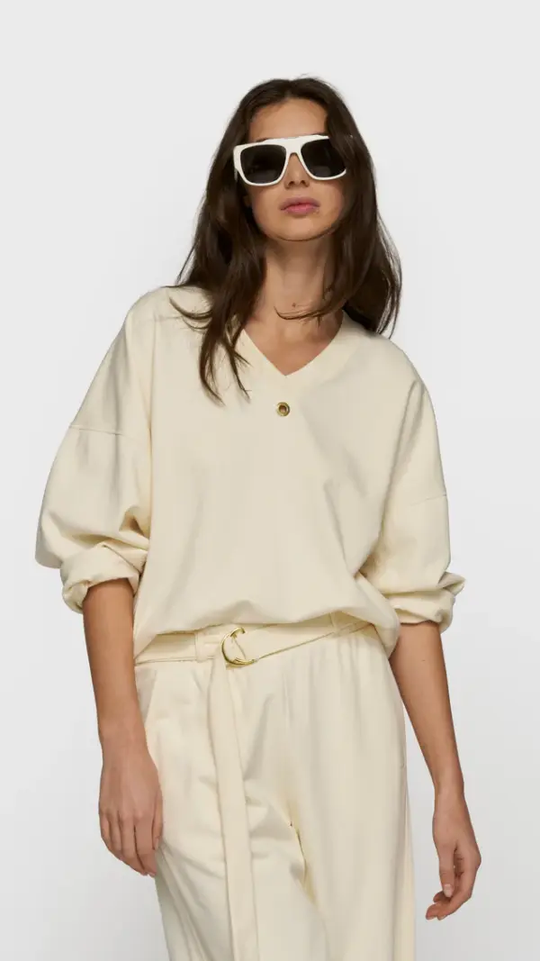 sweater v-neck fleece 10DAYS