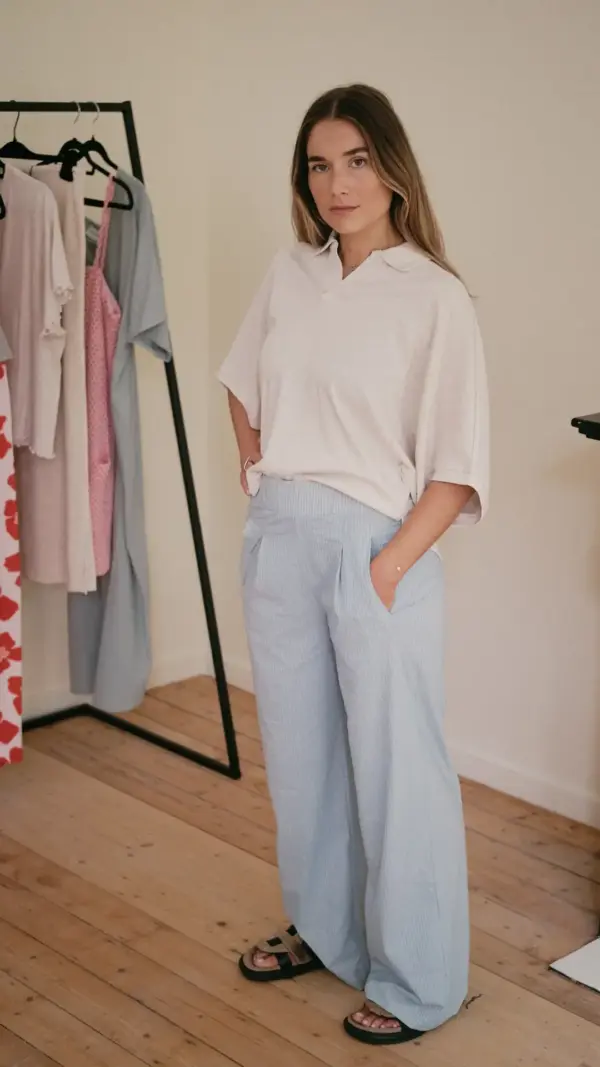 Benoit Pants Seersucker LoveSundaily