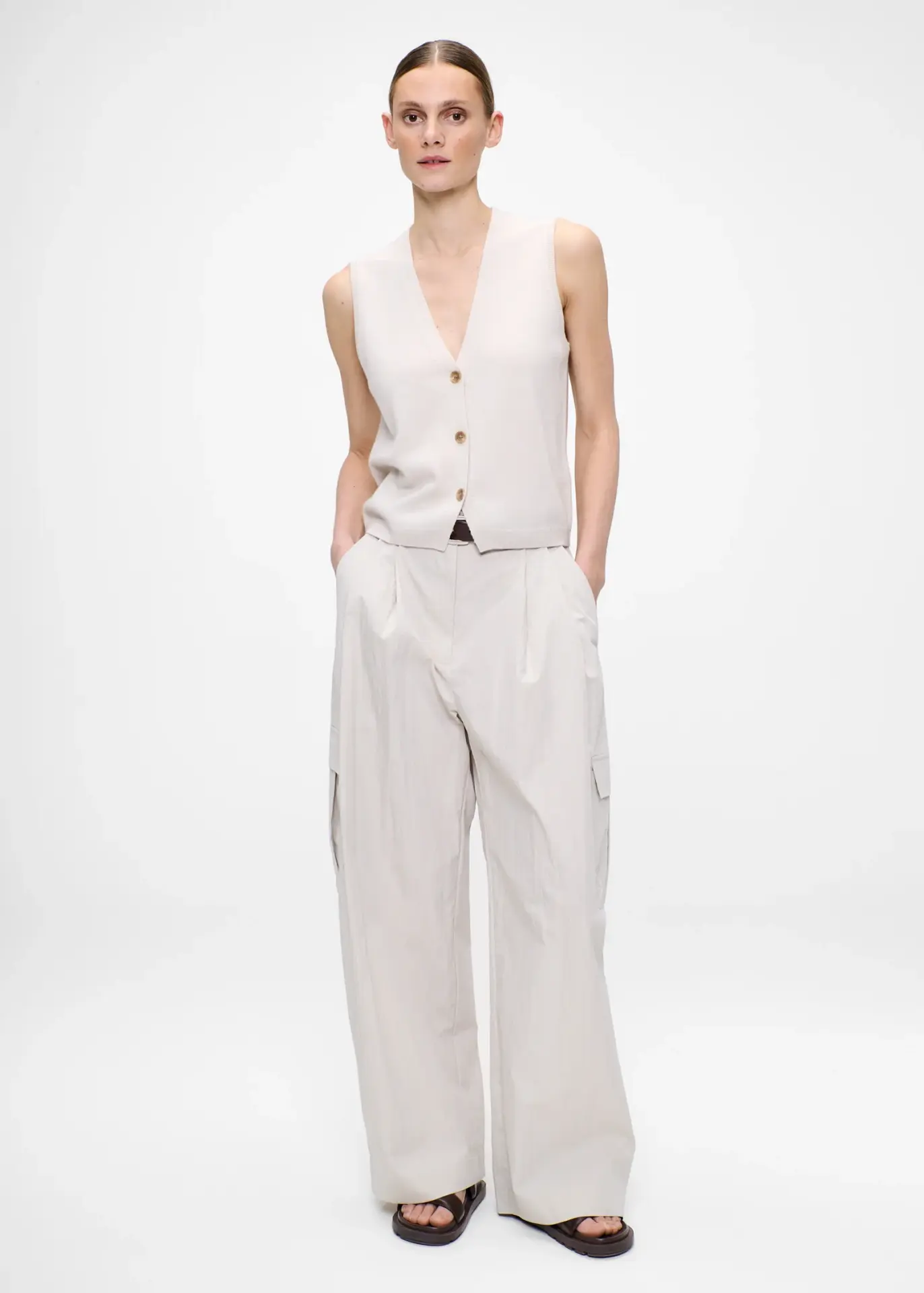 Cotton nylon jade cargo pants zenggi - Afbeelding 2