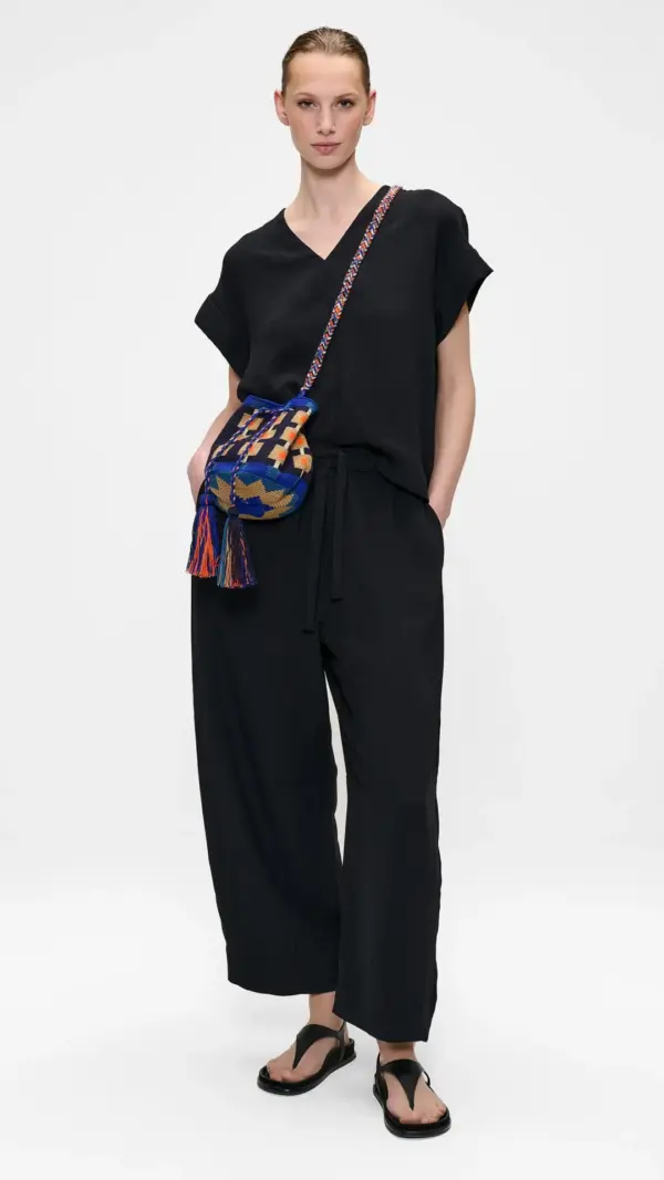 Fluid drawstring pants Zenggi
