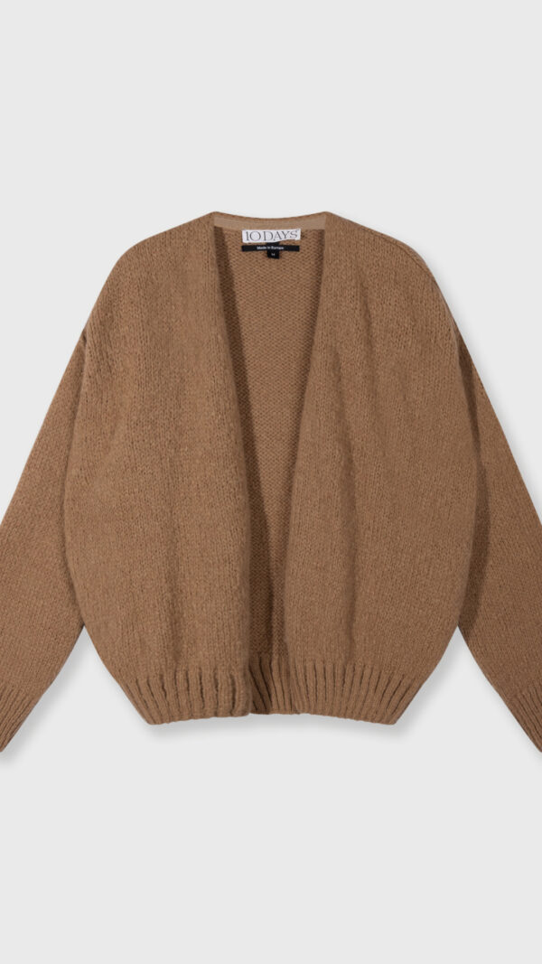 Short belted knit cardigan 10Days