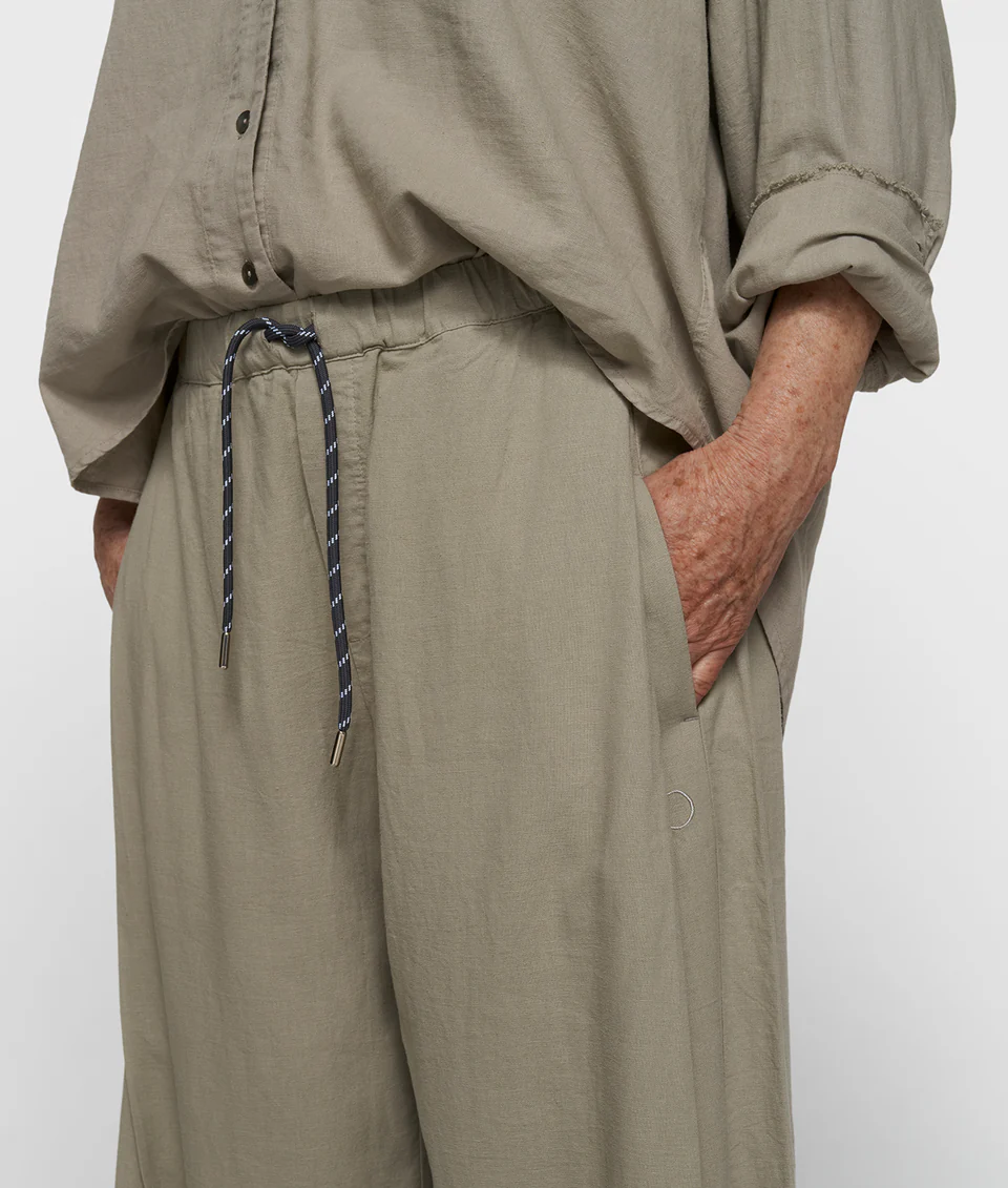 Cotton linen pants slit 10Days - Afbeelding 4