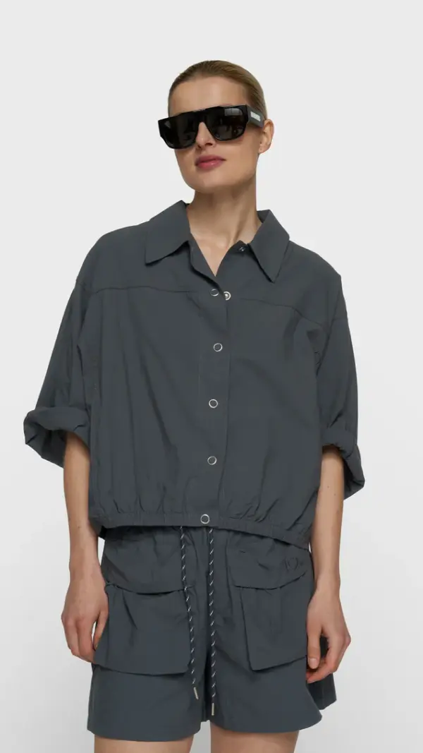 Wide crinkle jacket 10Days