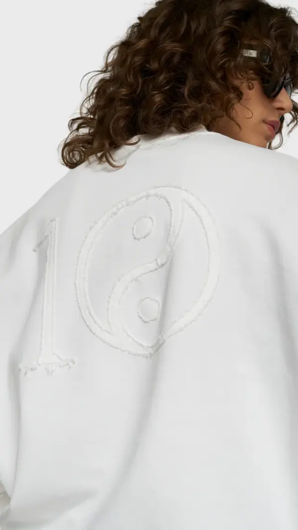 Baseball sweater yin yang 10Days