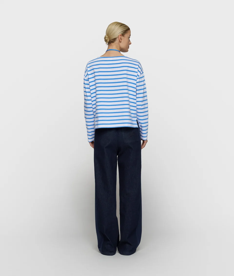 Boat neck top stripes 10Days - Afbeelding 4