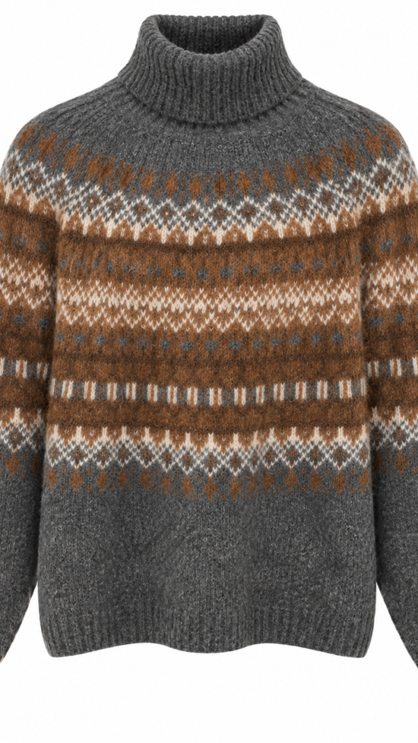 Chunky Fair Isle Sweater Zenggi