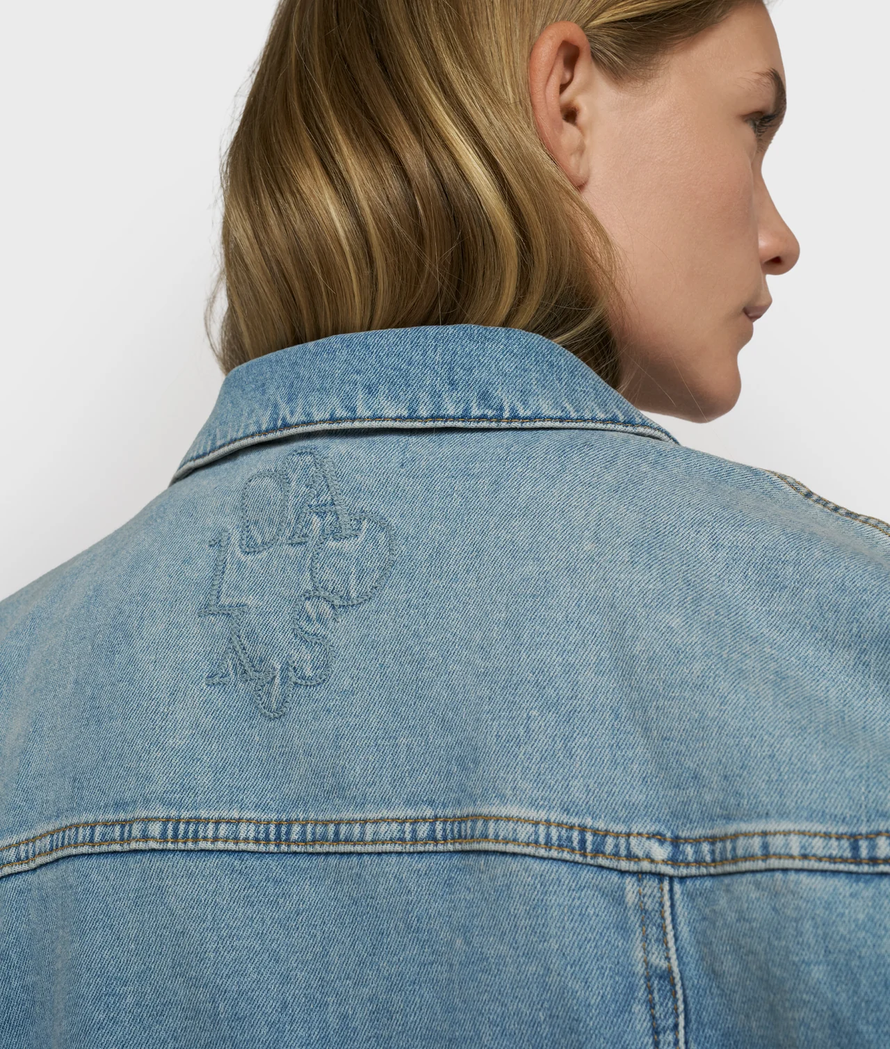 cropped denim gilet 10DAYS - Afbeelding 3